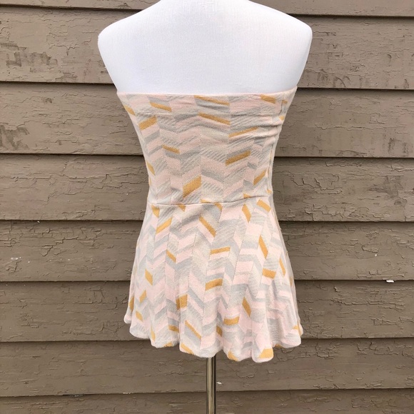 Anthropologie Moth boho strapless peplum top! - Picture 6 of 8